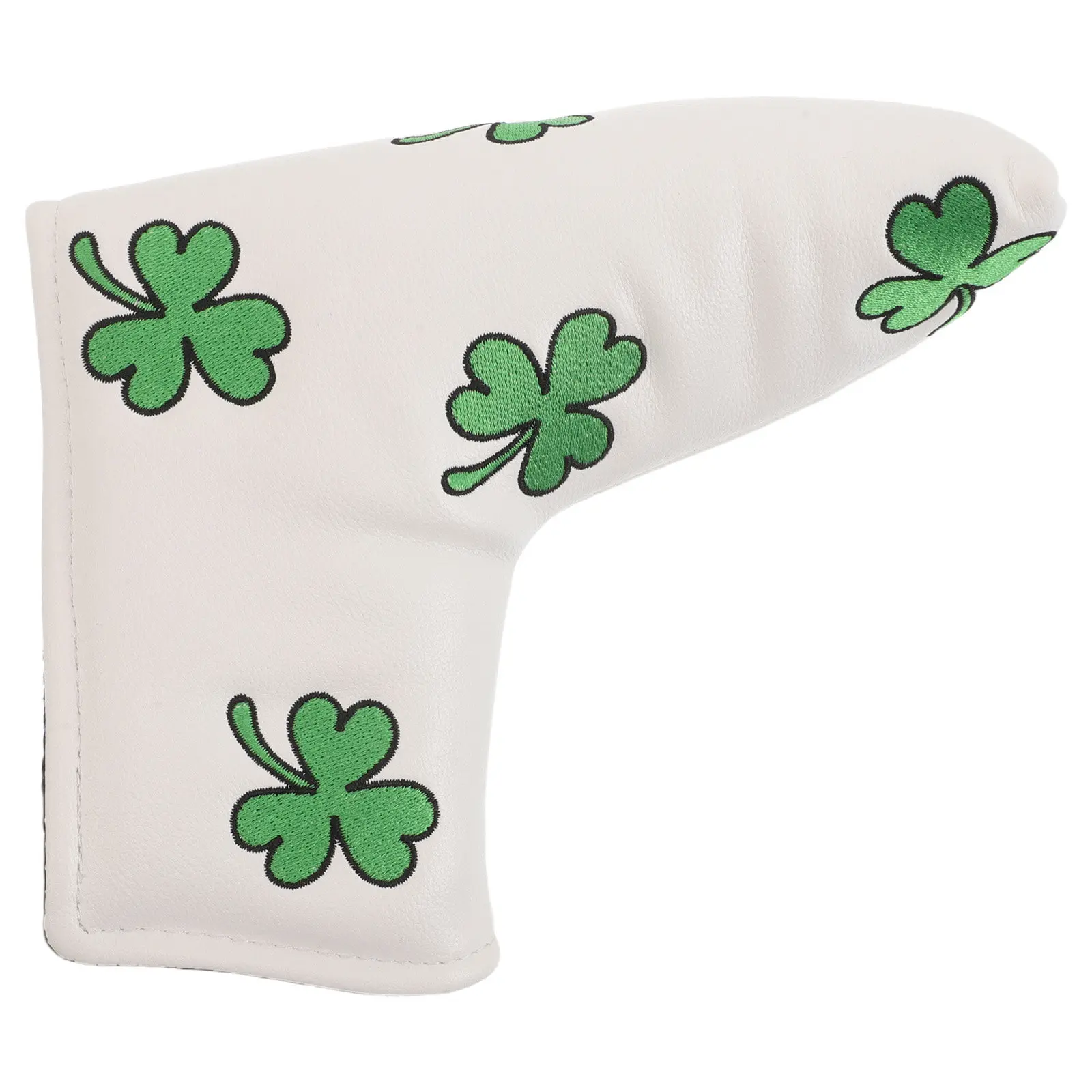 

Чехол для гольф-клюшек Lucky Shamrock: вышитый зеленый чехол из полиуретана для клюшек-маллетов, всепогодная защита, новинка для защиты клюшек