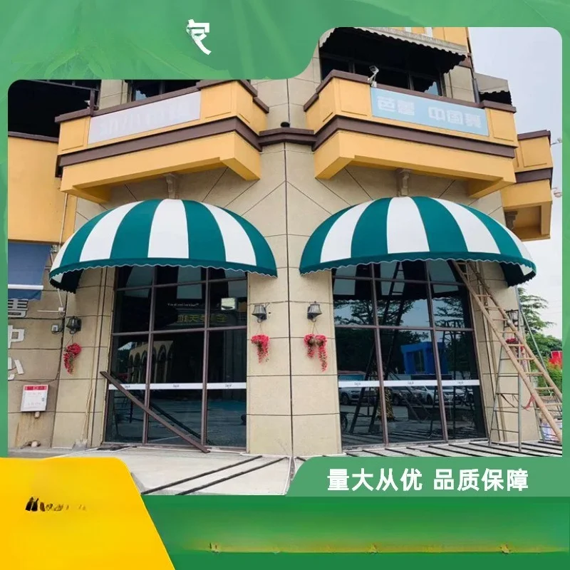French Awning Trapezoidal Fixed Canopy Decorative Canopy European Cafe Clothing Store Canopy Door Rain Cover