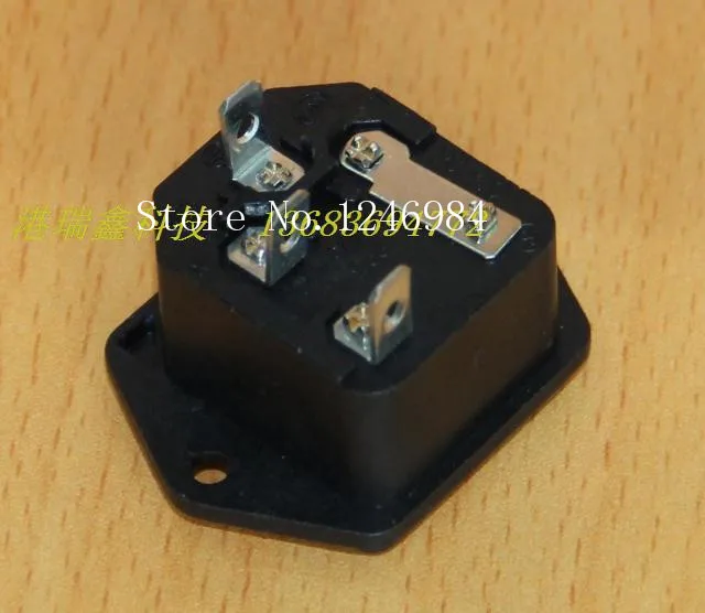 [SA] conector de montaje en panel combinado triangular de salida de CA con seguro PST-101FS--100PCS/LOT