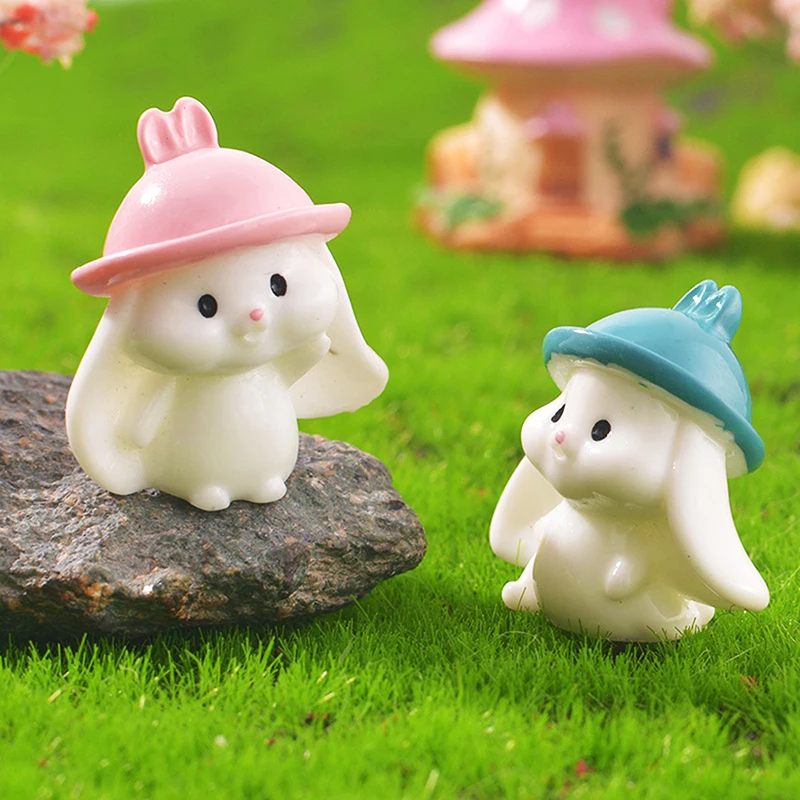 Mini Cute Figurine Animal Model Moss Micro Landscape Home Decor Miniature Fairy Garden Decoration Accessories