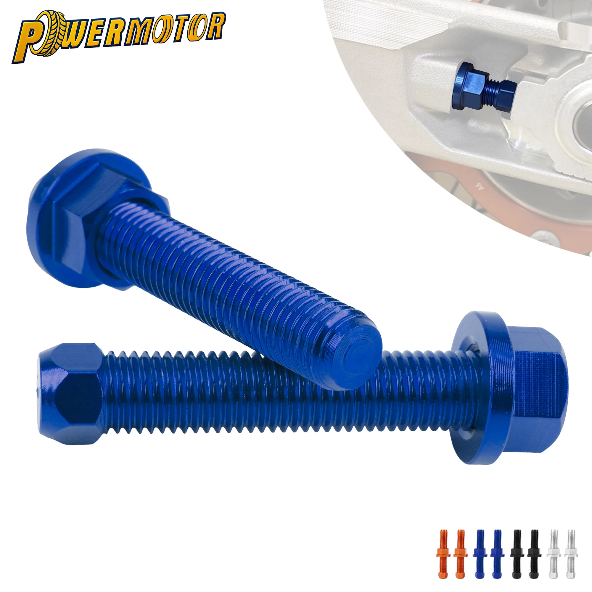 

M10 Motocross Chain Adjuster Rear Axle Blocks CNC Bolt Nuts Motorcycle Accessories For KTM XC XCF XCW SX SXF EXC EXCF TPi 6D