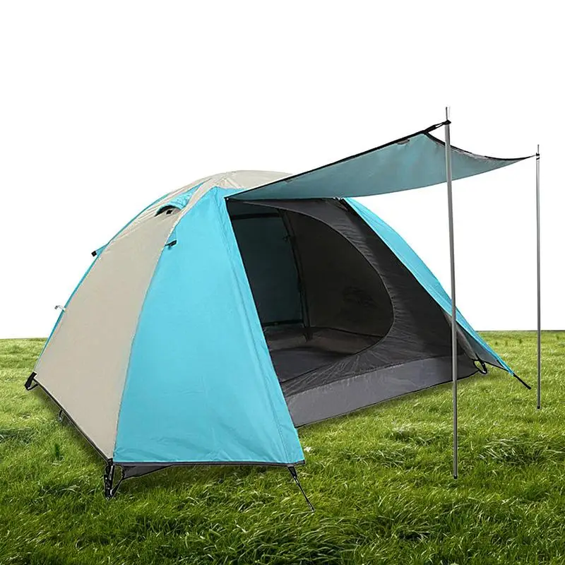 

Camping Tents 2 People Backpacking Tent Portable Lightweight Weather Resistant Instant Setup Double-Thick Fabric Outdoor Camping