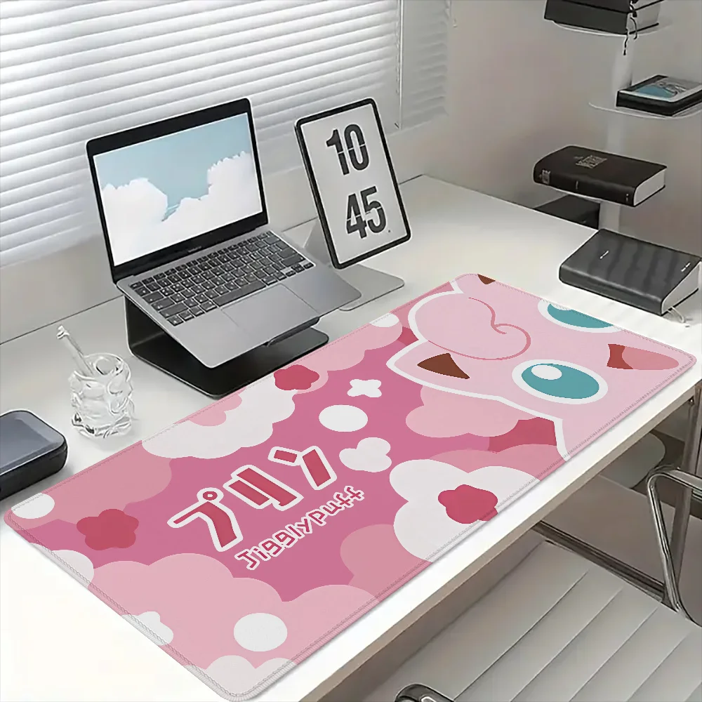 

Deskmat Mousepad P-pokemon Gaming Laptops Non-slip Rubber Computer Mat Over Edge Mouse Carpet Gamer Pad on the Table Mausepad