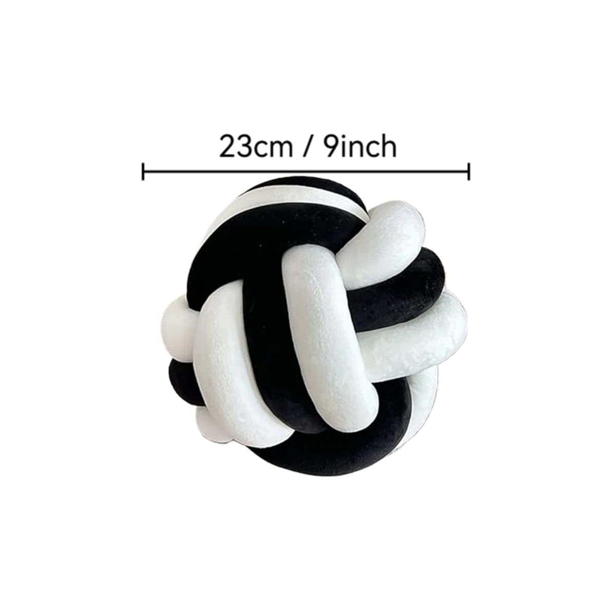 1pc Hand Knotted Pillow Ball, Soft Home Decoration Pillow, Round Woven Nodular Cushion, Modern Home Decoration Pillow