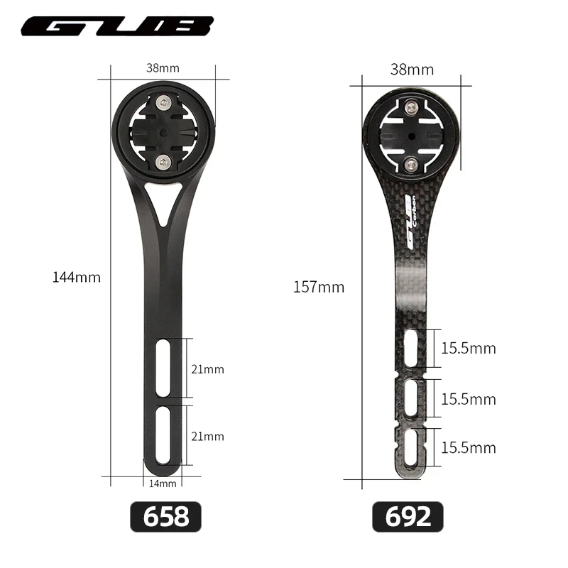 GUB Carbon Bicycle Computer Mount for Garmin brompton wahoo cateye Aluminum Alloy Road Bike Stopwatch Speedometer Mount Holder