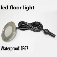 Ultrathin LED Floor Underground Lamp DC12v Recessed Ground Floor Deck Light Outdoor Lighting Round