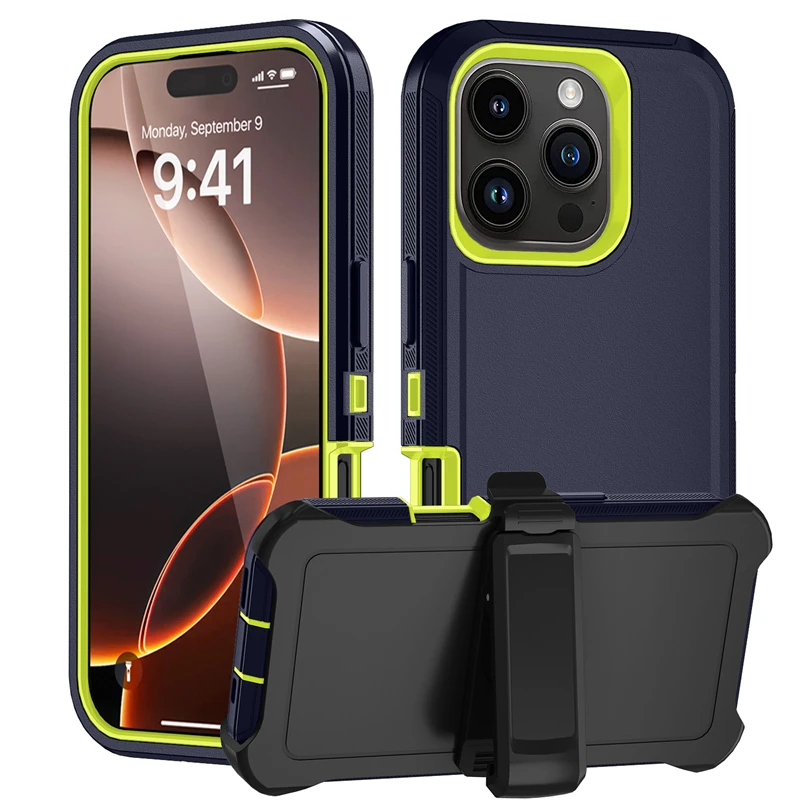 Fundas de teléfono a prueba de golpes para iPhone 17 16 15 14 13 12 11 Pro Max Mini 16E Defender funda protectora para iPhone Air 15 16 Plus