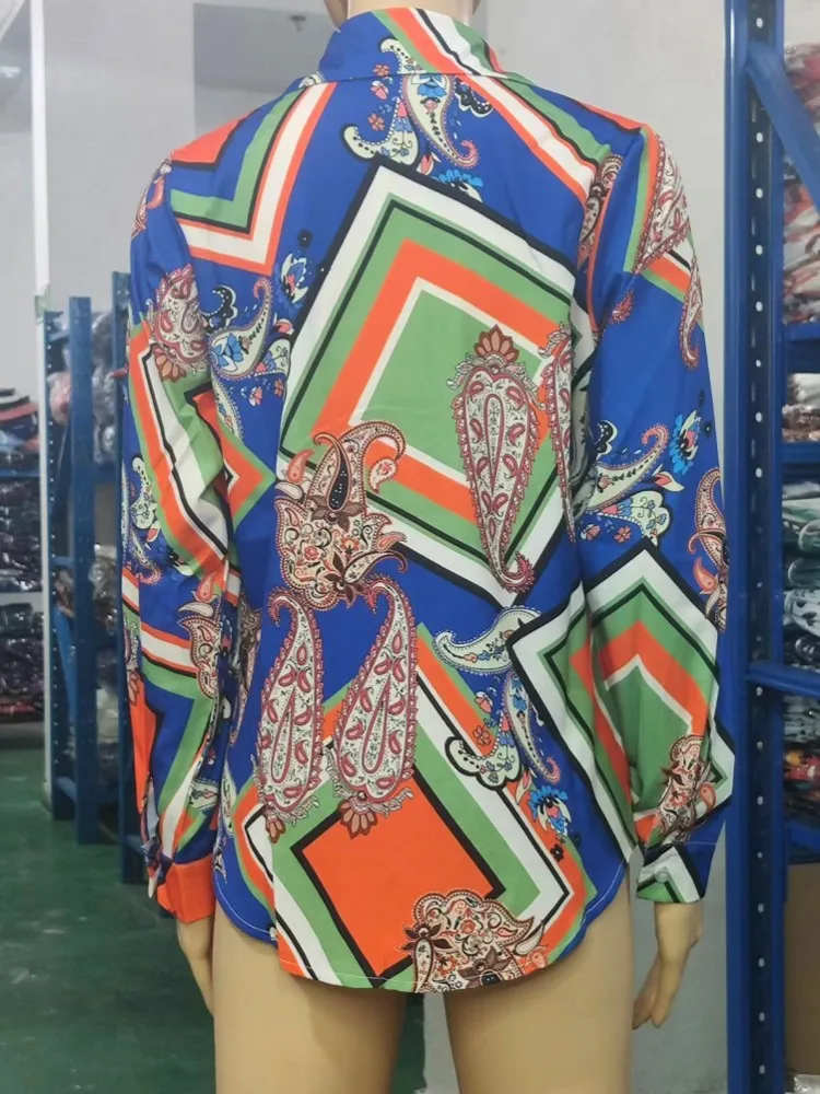 بلوزات نسائية 2025 بلوزة صيفية وخريفية بأكمام طويلة بلوزة نسائية قميص مكتب أنيق للعمل بلوزات علوية Mujer De Moda