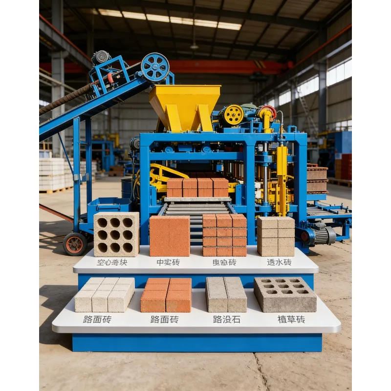 Versatile Concrete Block Making Machine | Produces Hollow Bricks Pavers Insulation Blocks | Automatic Hydraulic System 220V/380V