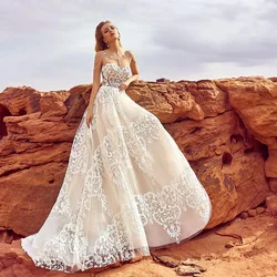 Robe de Soirée Blanche en Dentelle, Magnifique Tenue de Mariage à la Mode, Longueur au Sol, avec Perles, sur Mesure, pour ix