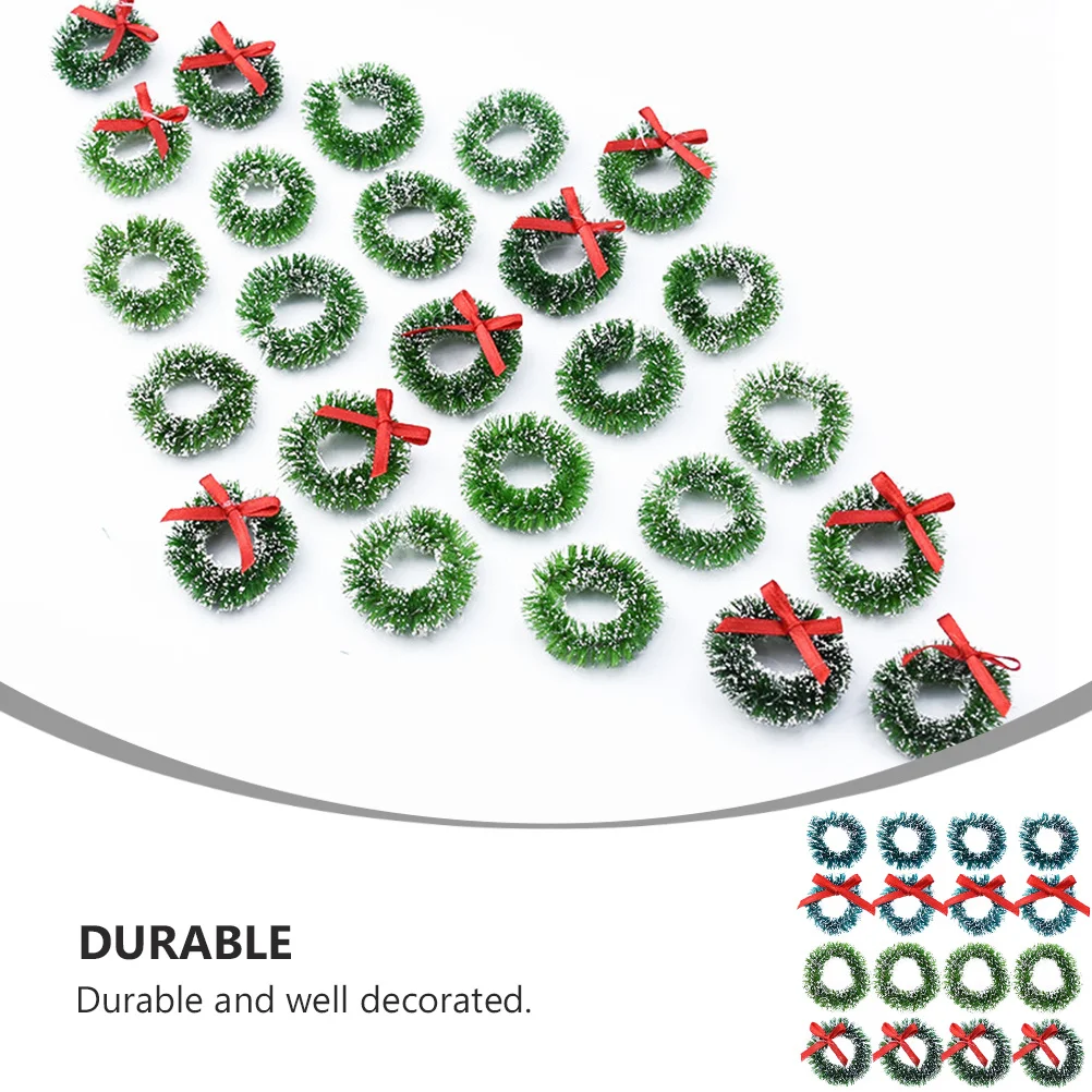 

16Pcs Christmas Wreath Pine Needle DIY Hanging Decorations for Xmas Tree Home Store Christmas Decorative Wreath