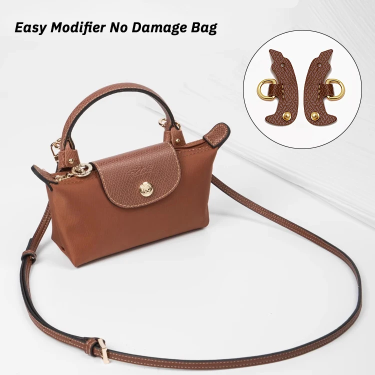 NEW Bag Strap for Longchamp Mini Bag Shoulder Strap Dumpling Crossbody Perforated Conversion Accessory for Punch-free Bag Strap