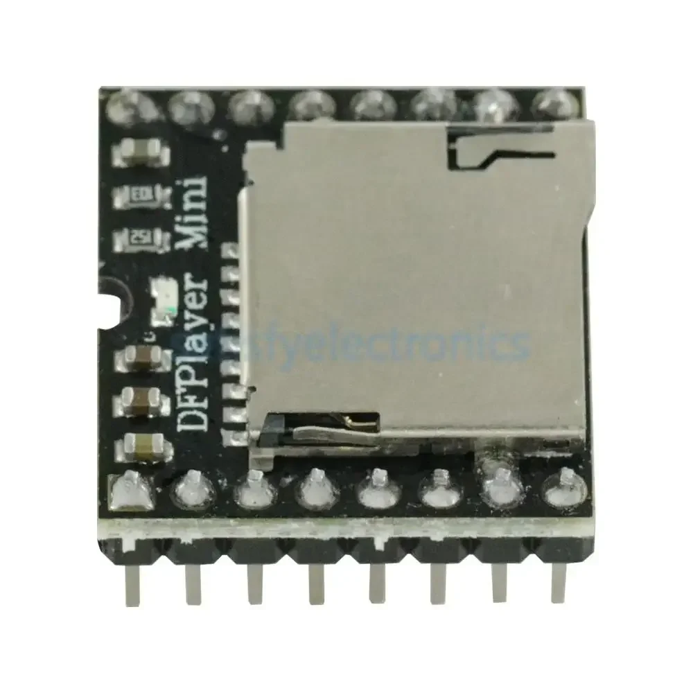 

DFPlayer Mini MP3 DF Player Module Board MP3 Audio Voice Decode Board For Arduino Supporting TF Card U-Disk IO/Serial Port/AD