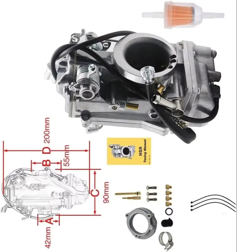 New Carburetor Replace For HSR42 Harley Davidson Evo Evolution Twin Cam Motorcycle TM42-6 42mm Mikuni HSR42mm