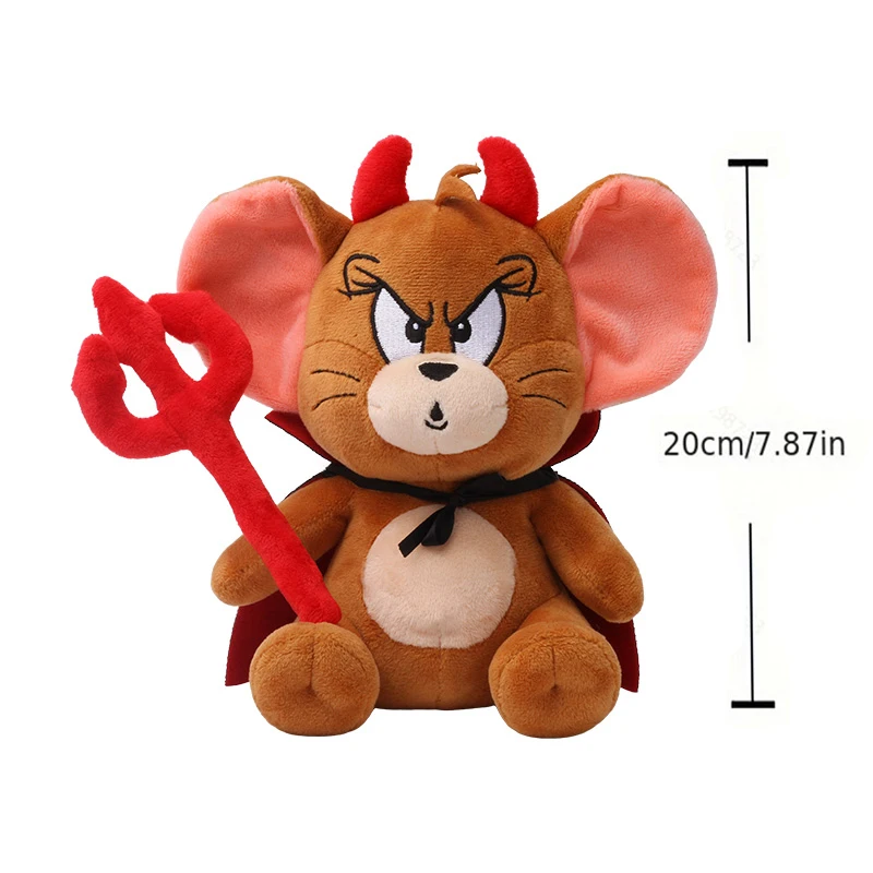 Tom en Jerry Engel Duivel Pluche Poppenpaar Zachte Knuffels voor Kinderen Verzamelbaar Decoratie Cadeaus Verjaardag Halloween Dag