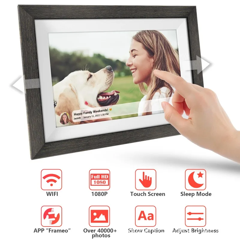 Intelligent high definition WIFI digital photo frame touch electronic photo album