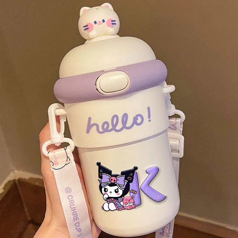 

Kuromi Large Capacity Water Cup Boys Girls Cartoon Anime Water Bottle Gym Outdoor Cute Leak Proof Sports Water Cups Sanrio Gifts