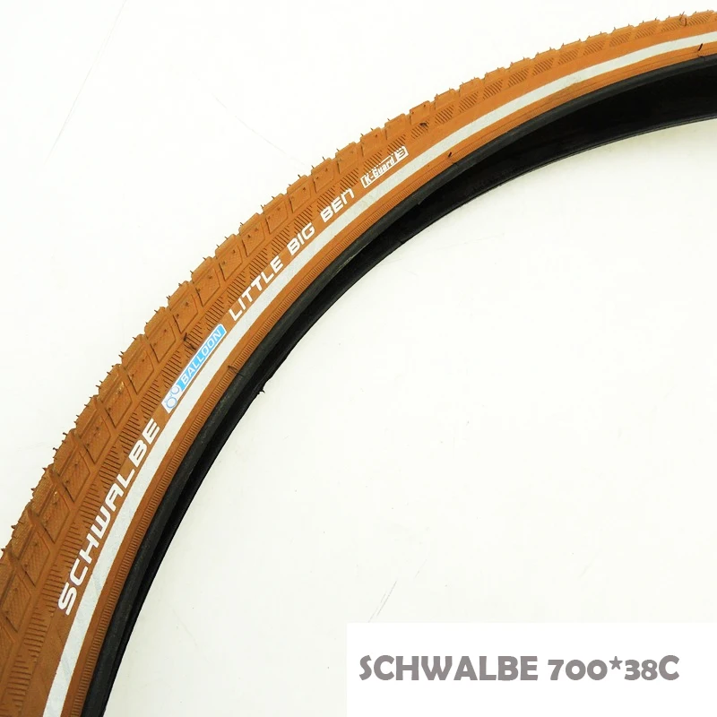 SCHWALBE Little Big Ben 28*1.5/700*38c  Brown Reflective Bean 700c 38c Road Bike Tire