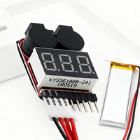 RC Voltage Display Battery Low Alarm Buzzer BB 1S-8S Meter Tester Lipo Battery Monitor For RC Car Drone Helicopter
