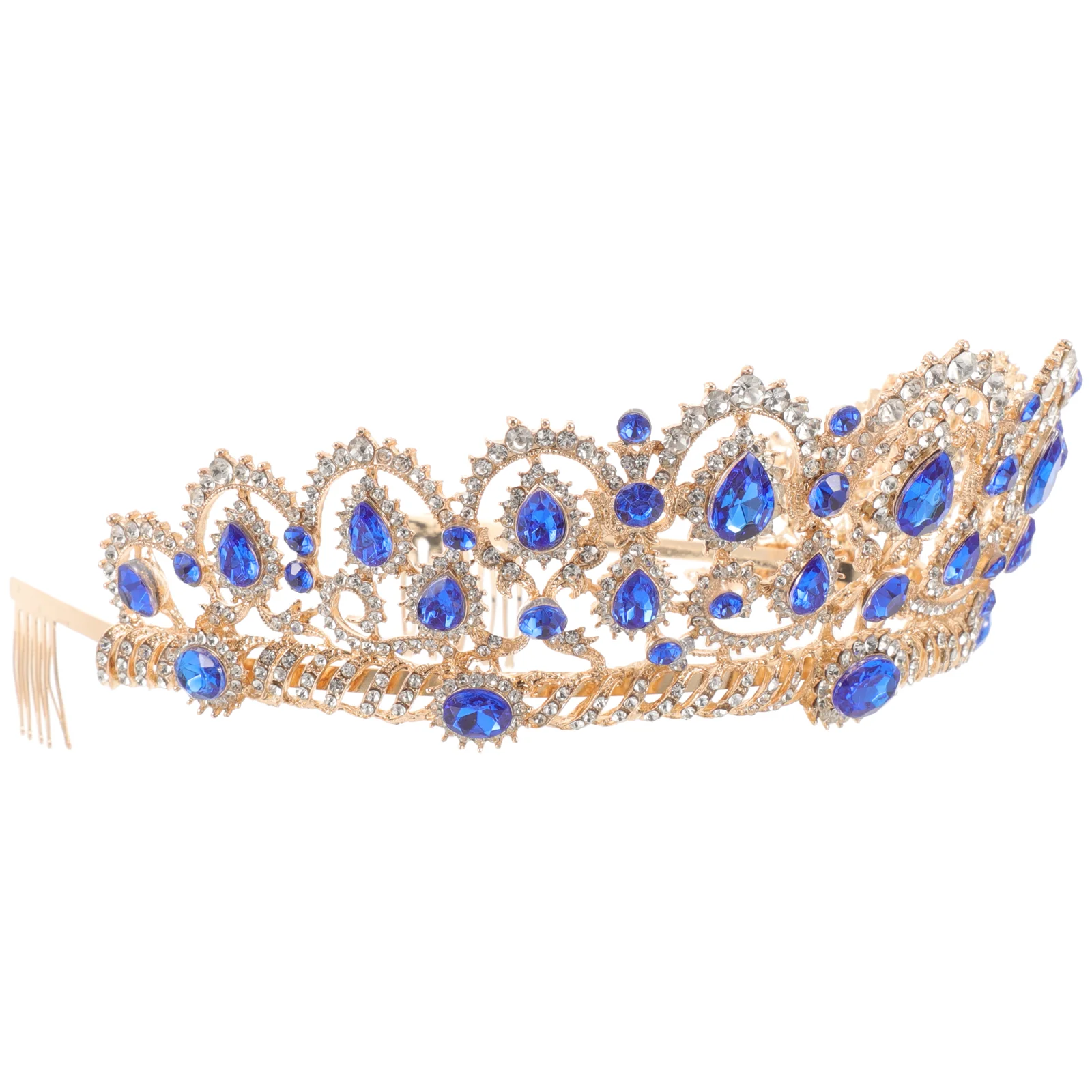 Queen Crown Head Band Hair Accessories Online for Women Miss Rhinestones