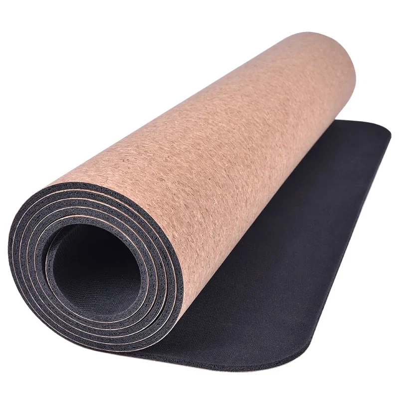 Custom Drop Shipping Fitness Thick Eco Friendly Natural Yoga Mat Cork Set For Women