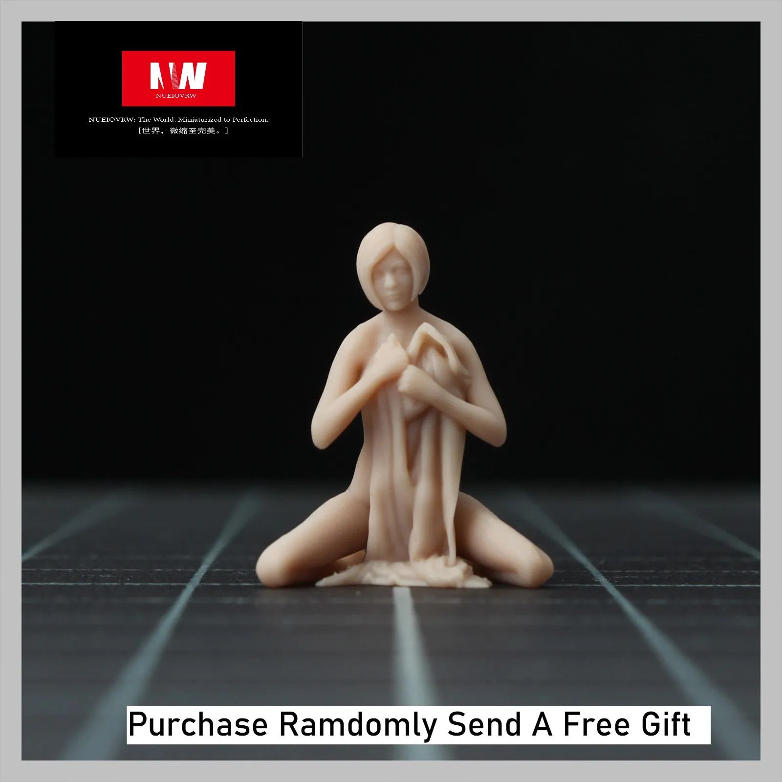 1:64 Diorama Model Figur Tidak Dicat Handuk Kota Model Anak Perempuan Model Boneka Adegan