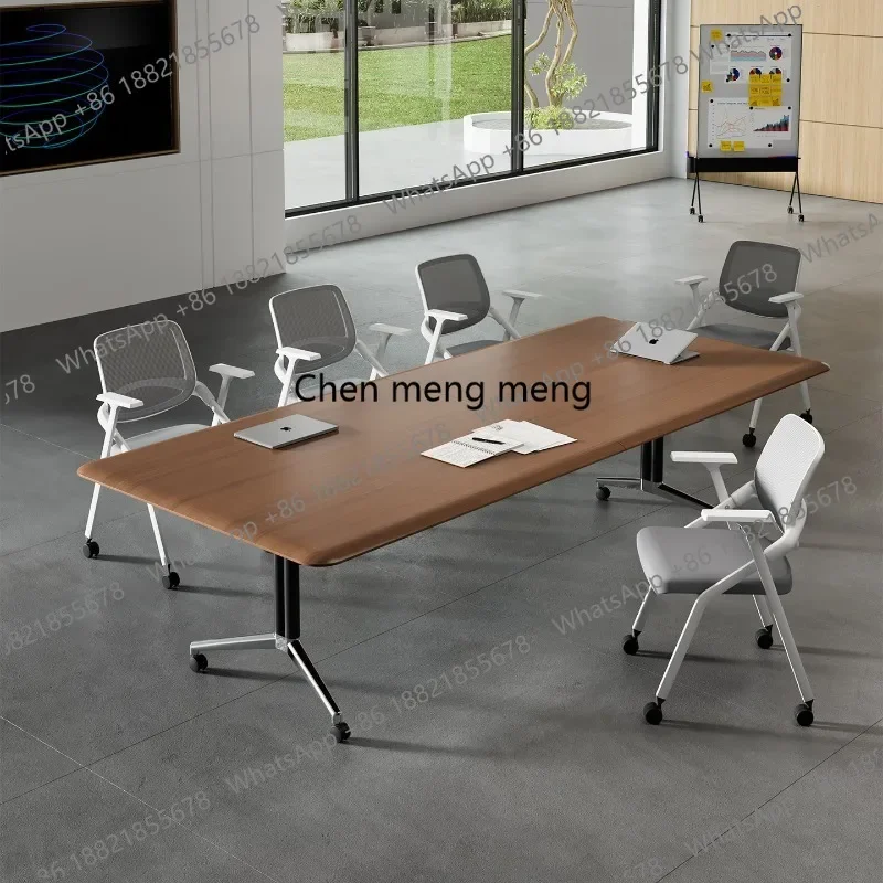 E153 Blister desktop folding conference desk removable long splicing combination training tables and chairs