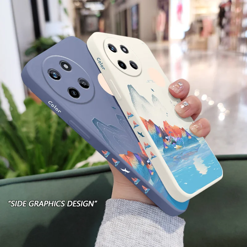 حافظة هاتف مموهة لهاتف OPPO Realme 11 10 9 9i 8 8i 7 Pro Plus C35 C21Y C25Y C25 4G 5G غطاء سيليكون سائل