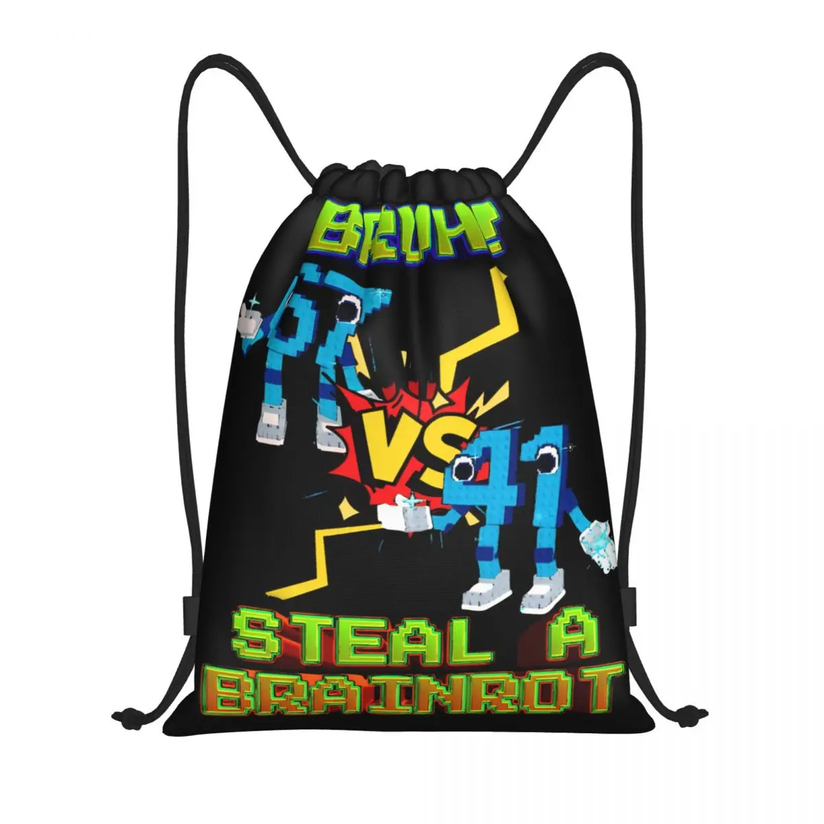 

Bruh Battle 67 Vs 41, забавные итальянские сумки Brainrot на шнурке, спортивный рюкзак, спортивный рюкзак, сумки Six Seven Forty One, велосипедные сумки