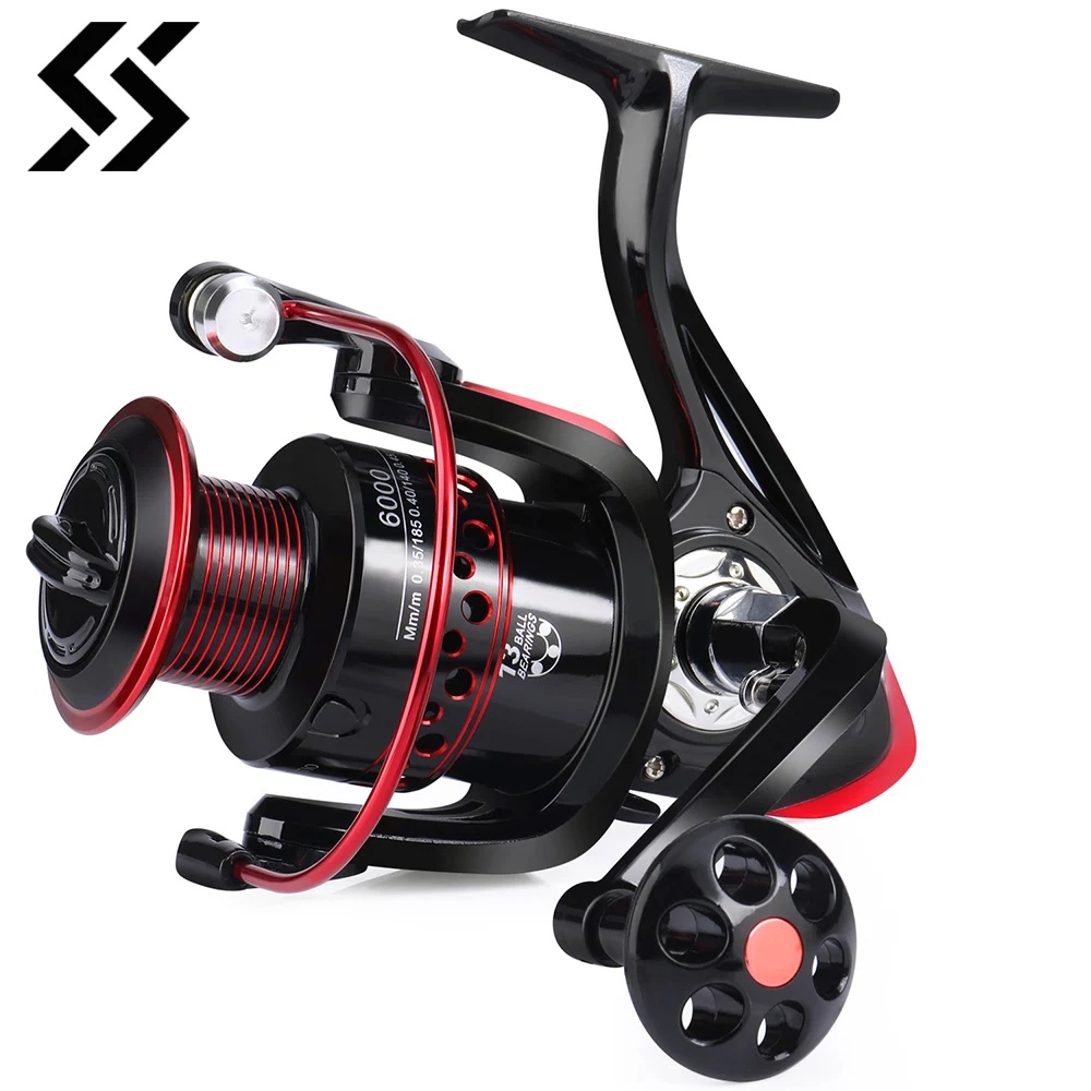 Sougayilang 1000-7000 Spinning Angelrolle 5,2:1 4,7:1 High Speed Ratio Max Drag 12kg Griff Rechts/Links Karpfen Angelrolle Pesca