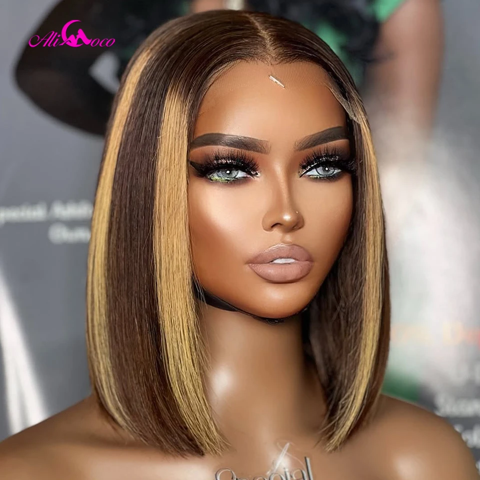 180-density-highlight-bob-wig-straight-13x4-lace-frontal-human-hair-wigs-transparent-4-27-colored-lace-frontal-short-bob-wigs