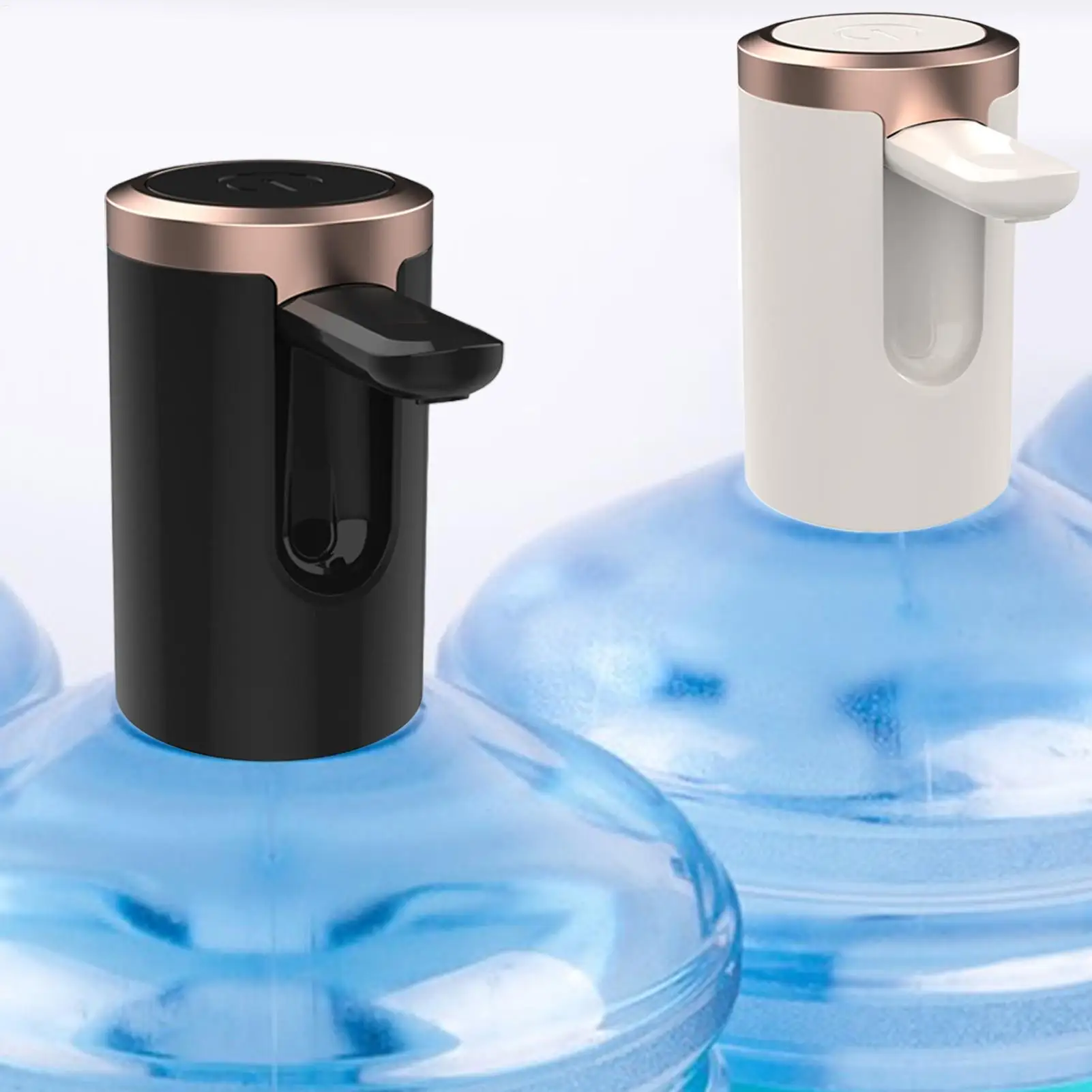 Portable Electric Water Bottle Dispenser Pump Automatic Drinking Jug Pump Silent Press for Kitchen Counter Home Outdoor Sports