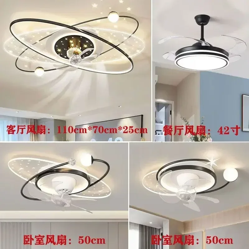 Modern Living Ceiling 2024 Shaking Head Fan Dining Room Bedroom Lobby Light Household Lamps Led Ceiling Light