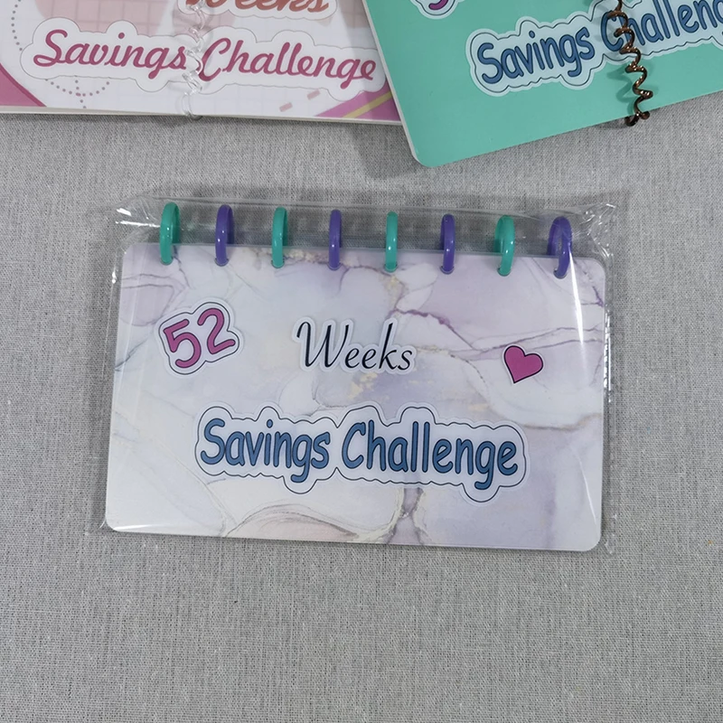 52 Week Savings Challenge Reusable Budget Book With Cash Envelope Money Binder For Saving Organizers