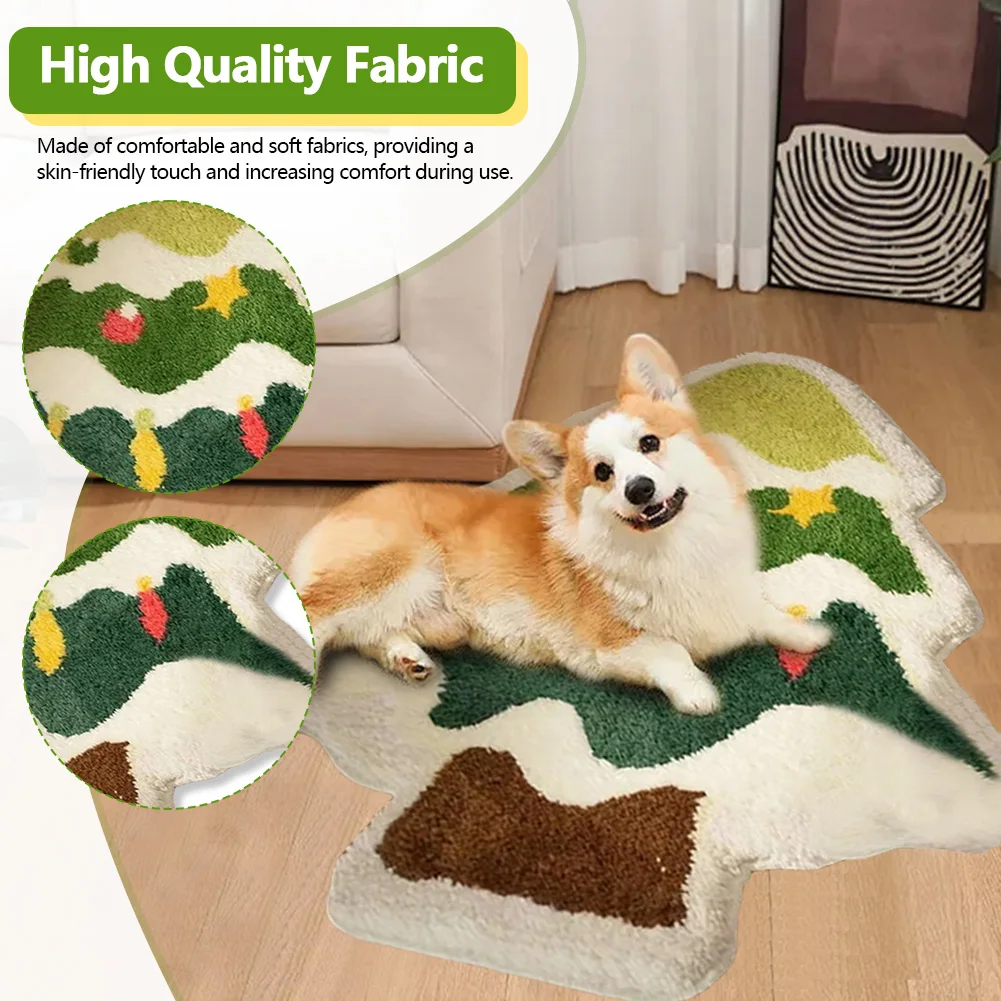 Cute Non Slip Christmas Bathroom Rug 23x15