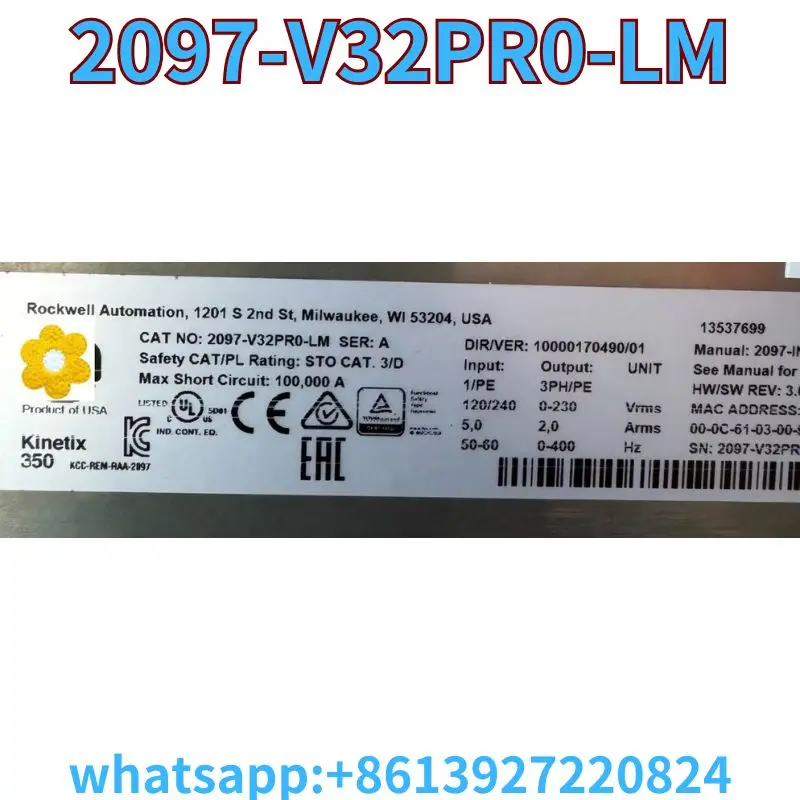 Unidades usadas 2097-V32PR0-LM prueba OK Envío rápido