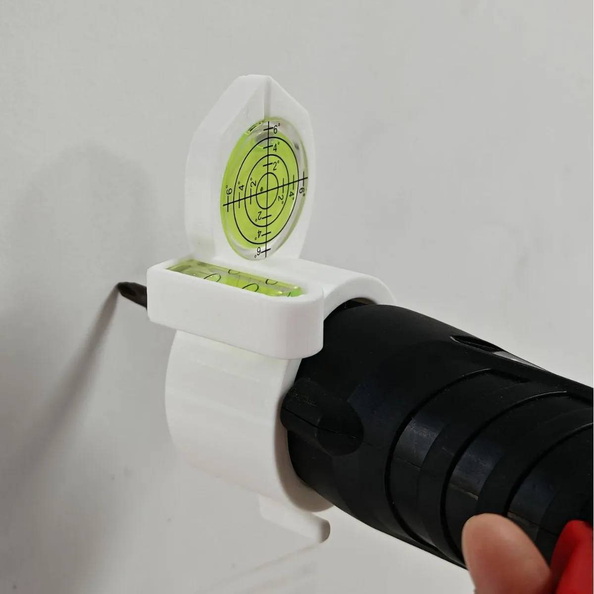 SXH 1pc Drill Level Indicator Attachment Bubble Level Guide for Power Tools Horizontal Vertical Drilling Positioning Accessory
