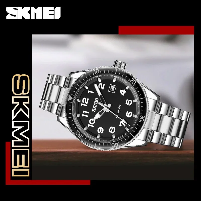 SKMEI-reloj deportivo de lujo para hombre, cronógrafo de cuarzo con correa de cuero, calendario, resistente al agua, esfera Simple, 9232