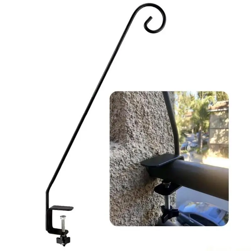 31BE Thick Regulable Rusts Resistant Hook Iron Flowers Basket Feeders Hook