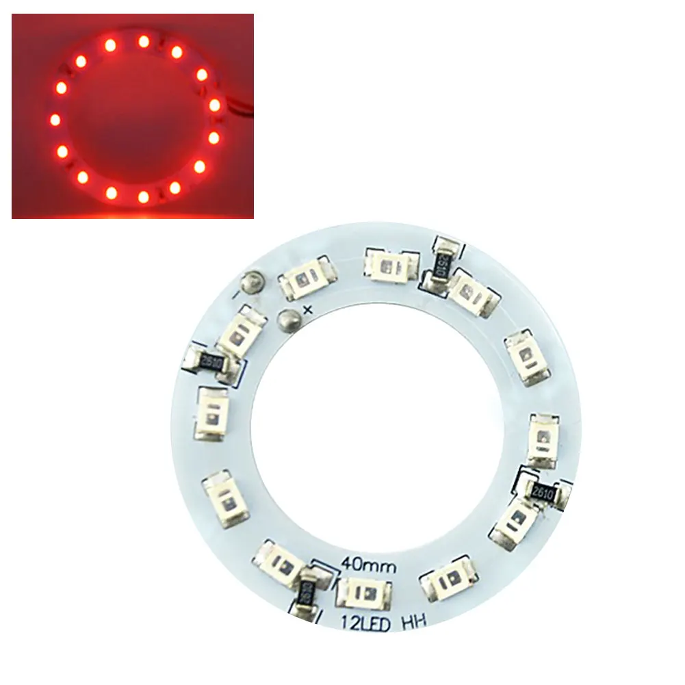 Cerchio luminoso ad anello a LED 40mm LED Angel Eye Apertura Luce ambientale Bianco Rosso Blu Lampada per fari Angel Eye per auto ad alta luminosità