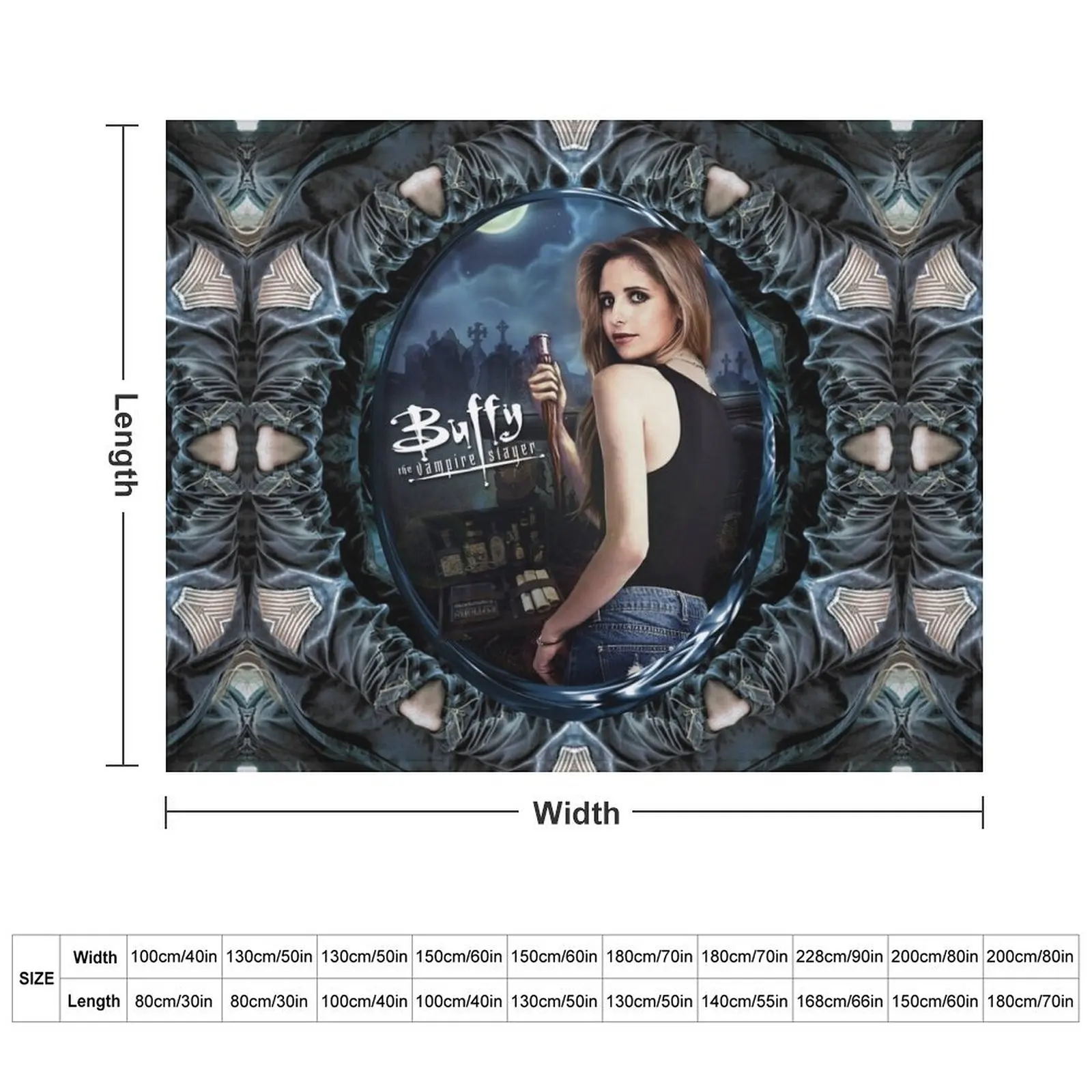 Buffy the vampire slayer Throw Blanket Bed linens Heavy Blankets