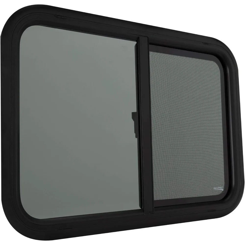 نافذة RV منزلق أفقي على شكل دمعة 30 وات × 20 ساعة - 1.5 سمك الجدار، بديل مع مجموعة الكسوة #1