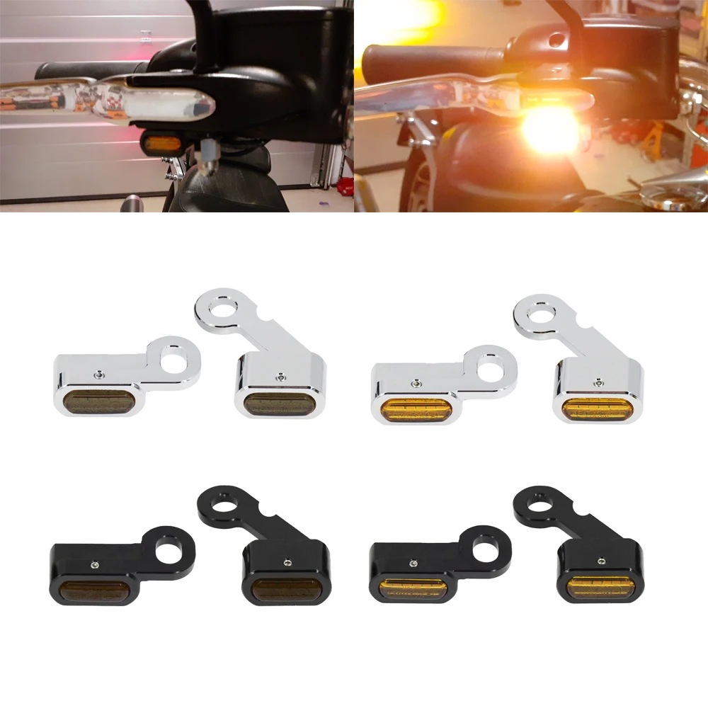 Motorcycle LED E Mark Turn Signal Indicator Light For Harley Softail Breakout Slim 00-14 Dyna 99-17 Sportster XL883 1200 96-03