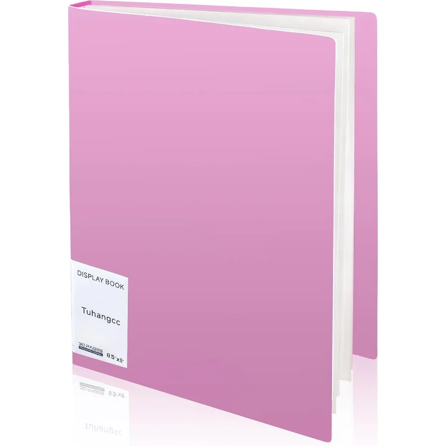 30 Pocket Binder met Plastic Hoezen met Doorzichtige Vel Protecto 8,5 "x 11" Heavy Duty Art Portfolio Map Presentatie Boek Displ
