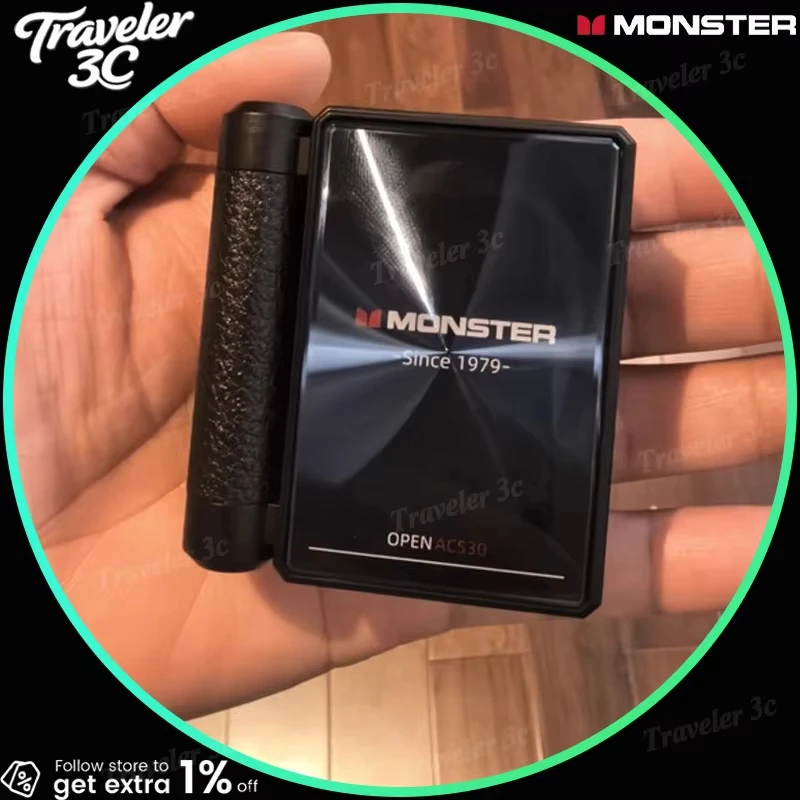 MONSTER AC530 무선 블루투스 이어폰 소음 제거 무선 바이오 섬유 다이나믹 드라이버 접이식 음악 이어폰 선물