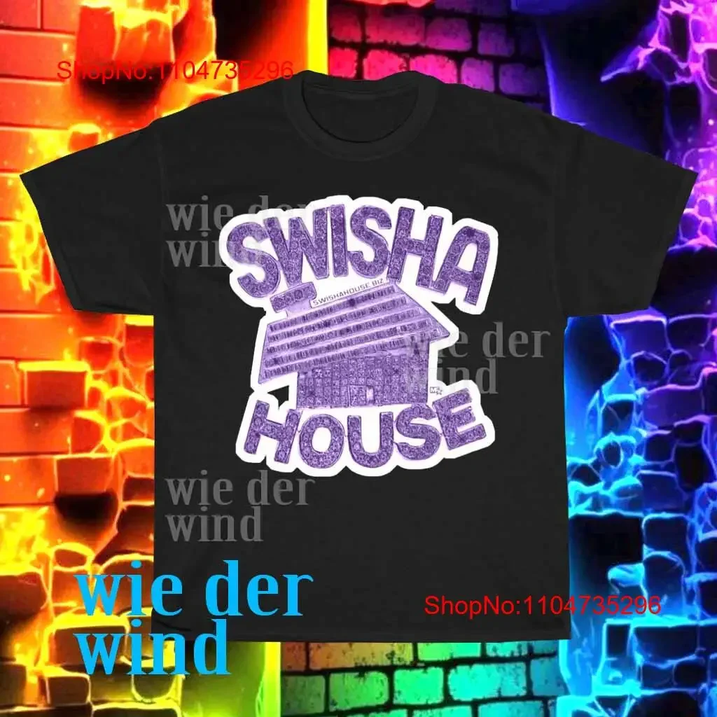 New SWISHA HOUSE Active Logo Men's T shirt funny size S to 5XL vintage Washed Versatile fashion Stretched Soft Casual Stylish
