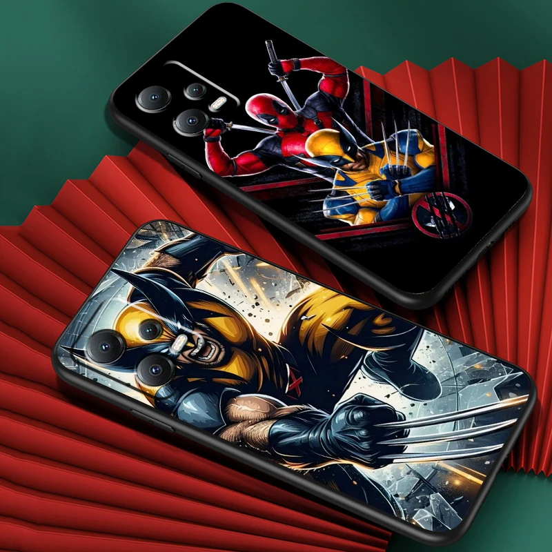 Marvel Wolverine Anime For Xiaomi Redmi Note 13 12R 12 12S Turbo 11 11T 11S 10 10S Pro Plus 5G Black Back Phone Case