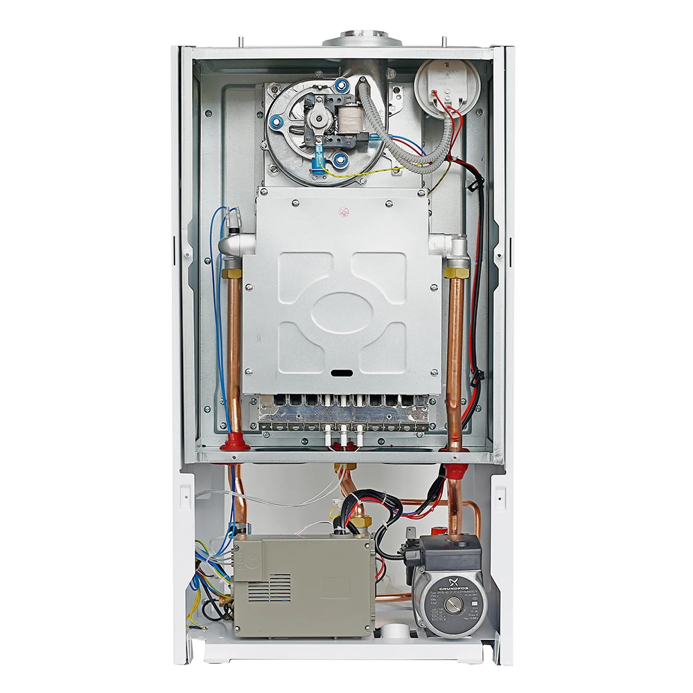 High Efficiency 20kw 24kw 28kw 30kw 32kw China Wall Mounted Condensing Heating Natural Gas Combi Hot Water Boiler