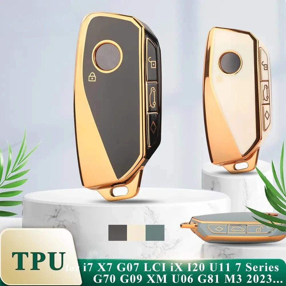 

Новый чехол из ТПУ для автомобильного дистанционного ключа, чехол для BMW X7 G07 2023, BMW 7 серии Ix XM I7, защитный держатель для электроэнергии, автобрелок