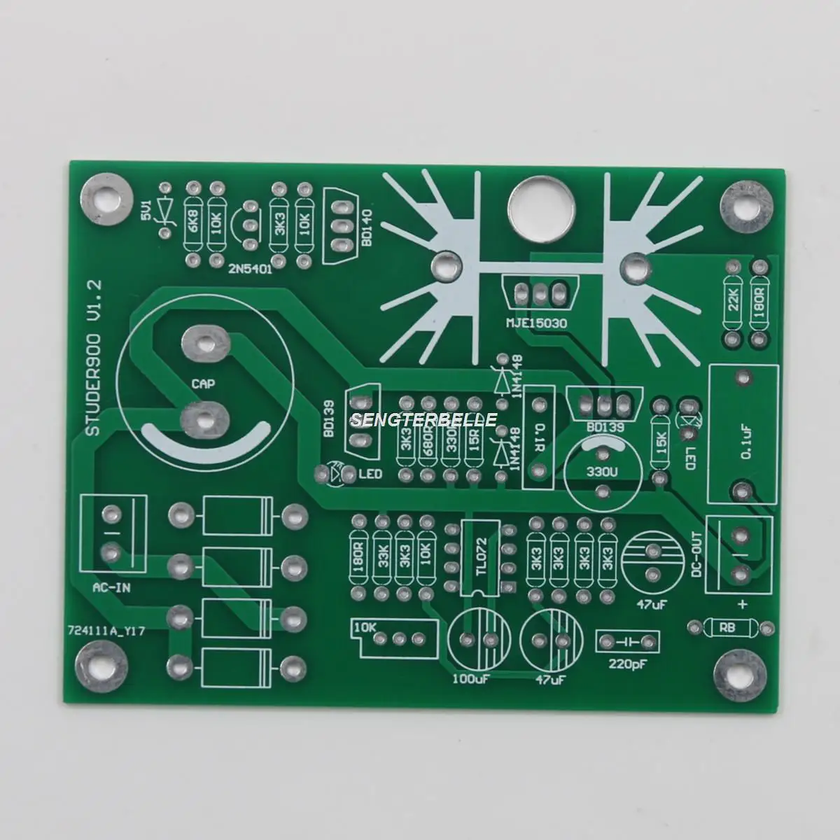 HiFi 1PC DC5-24V 1.5A Regulator Power Supply Bare Board PCB Refer STUDER900 Circuit